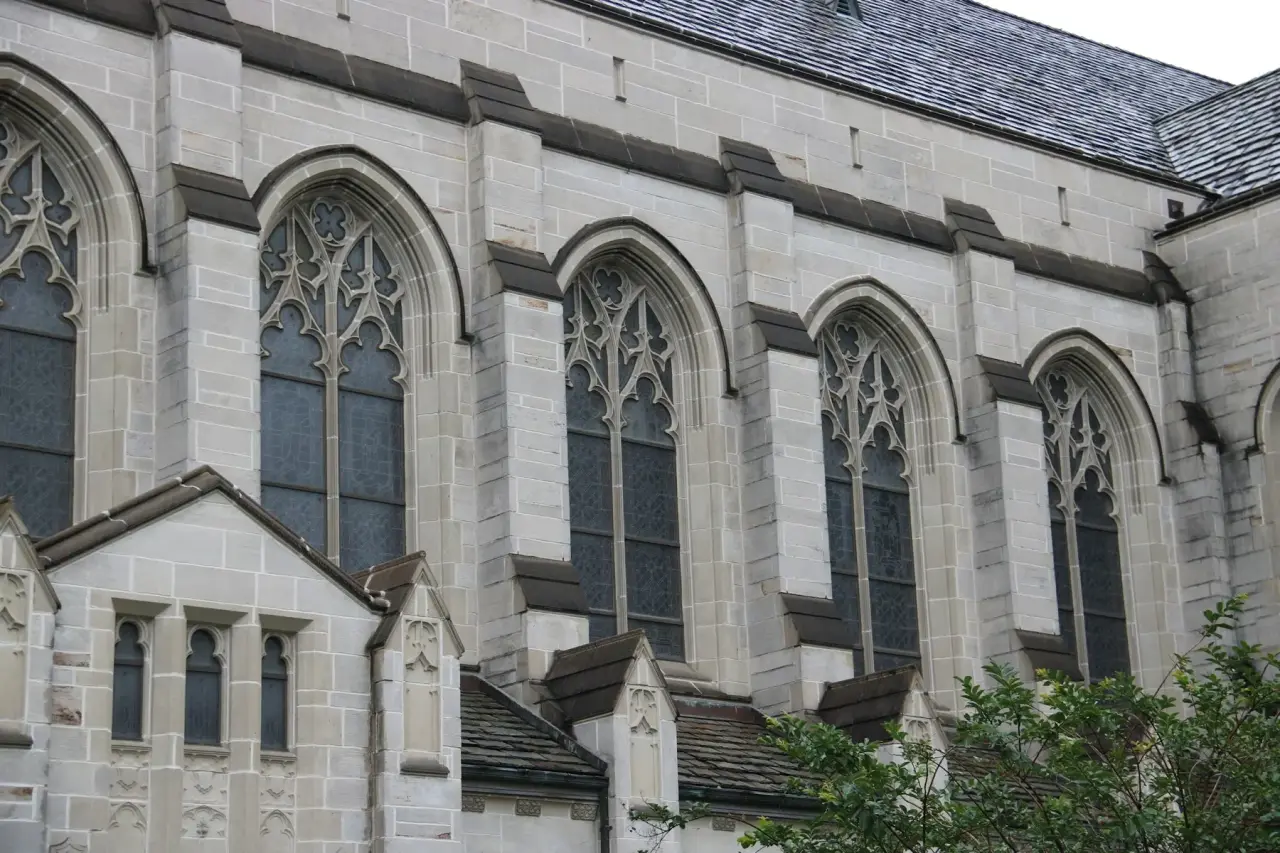 Church building backdrop