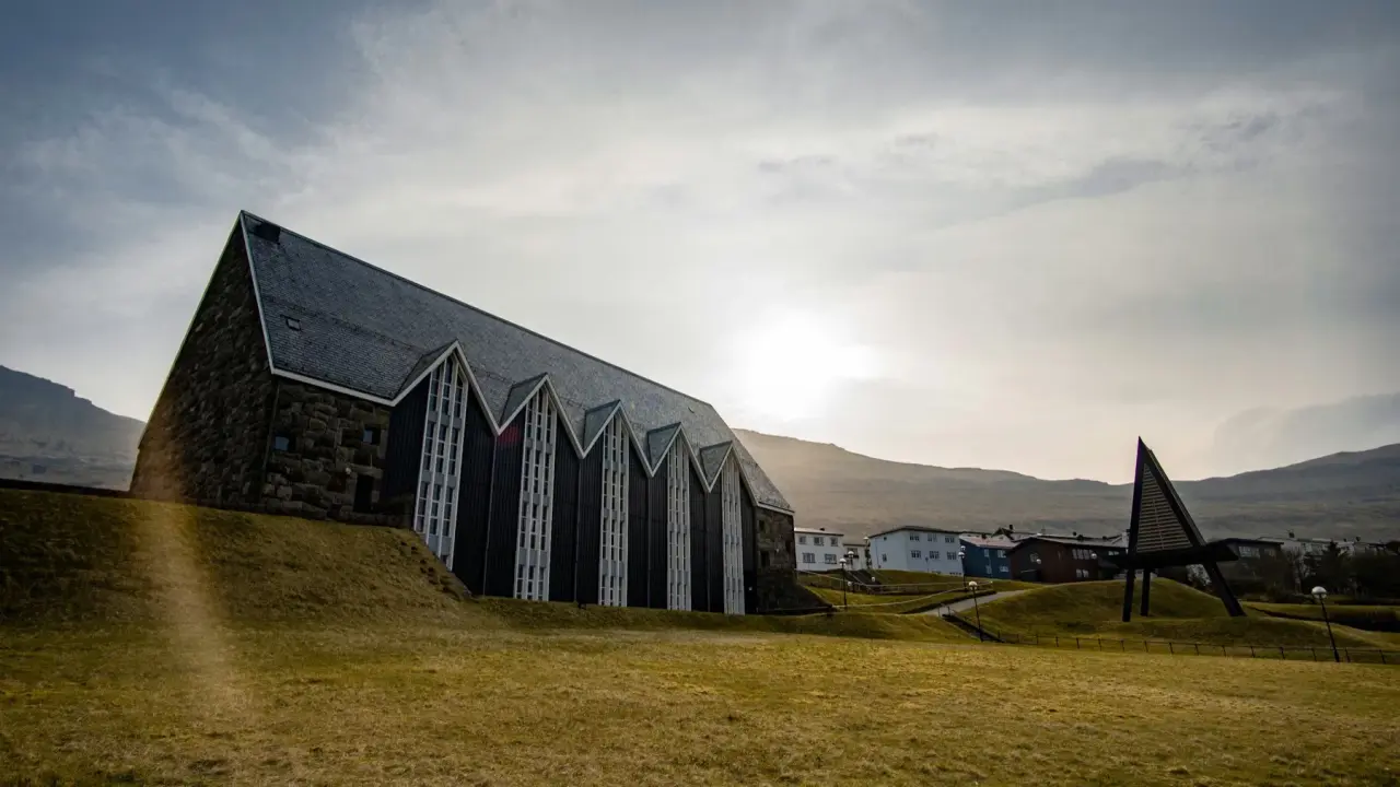 Church building backdrop