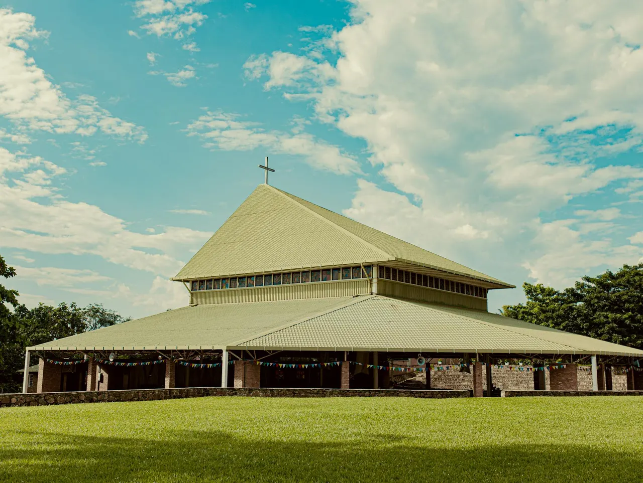Church building backdrop