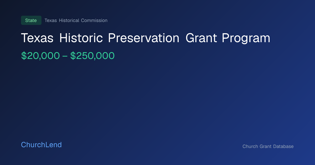 Texas Historic Preservation Grant Program